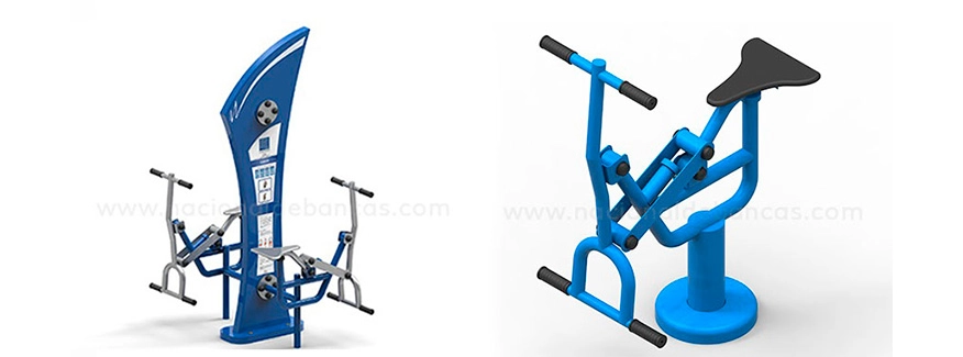 Aparatos de gimnasios al aire libre canoa