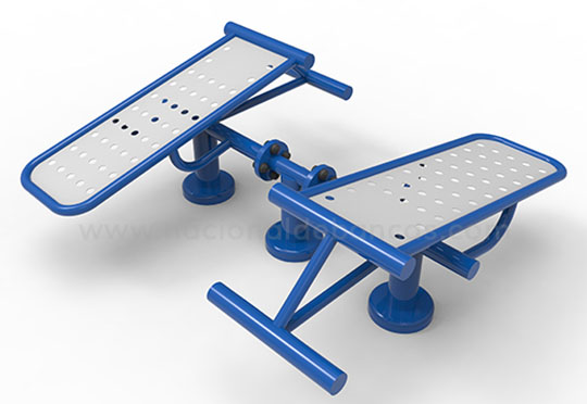 Gimnasios al aire libre abdominales dobles Gimnasios al aire libre abdominales dobles